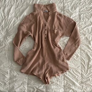 Fashion Nova Waffle overall shorts